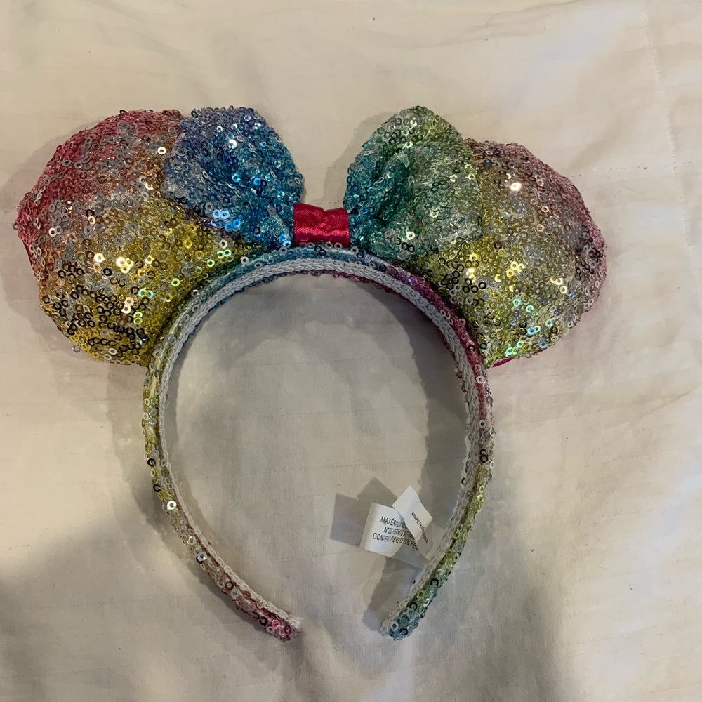 Rainbow Minnie Ears
